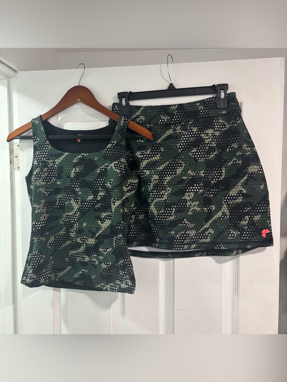 Krimson Klover Active Tank and Skort Set - Green Camo